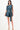 Denim-Effect Asymmetric Shoulder Romper