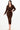 Solid V-Neck Shirring Midi Dress
