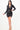 Striped Belted Deep V Bodycon Mini Dress