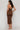 Ruched Halter Midi Dress with Gold Hardware