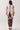 Printed Draped Kaftan Maxi Dress