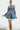MESH UNBALANCE TOP & PLEATS SKIRT SET