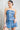Denim effect corset top & Skort bottom set