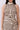 Geometric Print Halter Top & Ruched Midi Skirt Set with Metal Accent