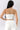 Gold Button-Up Strapless Bandeau Top & Pleated Wide-Leg Bermuda Pants (TOP ONLY)