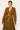 Gold Accent Deep V-Neck Ribbed Cardigan