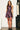 Plaid Halter Neck Open Back Mini Dress