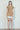 Corduroy Mini Dress with Pleated Ruffle Hem