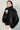 Faux leather cropped jacket
