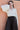 Zigzag Lace Crinkled Sheer V-neck Blouse